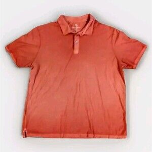 Tommy Bahama Mens Cirrus Coast Polo Shirt Mandalay Salmon/Orange Size XLarge